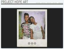 Tablet Screenshot of projecthopeart.org